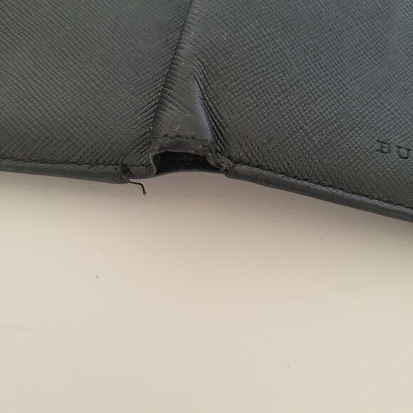 Burberry Men Designer Card Coin Bill Wallet 3in1 Black Leather Bifold Medium - Picture 12 of 14